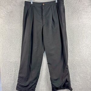 Tourney Waterproof Pants Mens Large‎ Black Stretch Adjustable Waist Golf Slacks